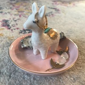 ⭐️HOST PICK⭐️ Pink Alpaca Jewelry Dish NWOT